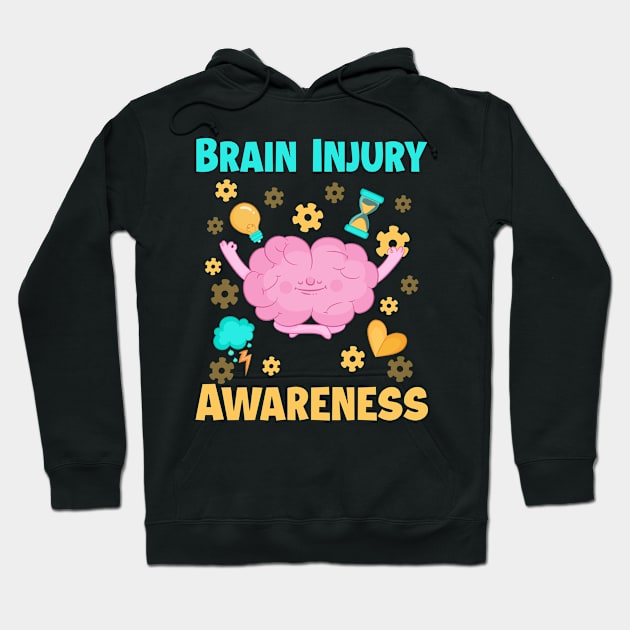 Brain Injury Awareness Mental Health Awareness Mindfulness copy Hoodie by ttao4164